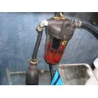 ガソリンストレーナー（油水分離器）を交換しました。大型の上クラスです。