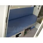 しっかりと作られたベンチシート