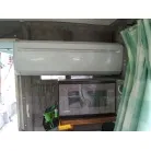 家庭用エアコン、電子レンジは発電機を積むことにより使用可能です。