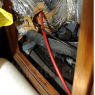 下のほうにシャフトが見えます。