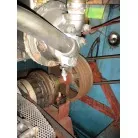 舵廻りのステー及びベアリングの錆腐蝕有り