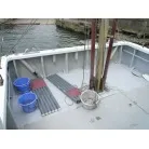 スパンカー・アウトリガー艤装済み