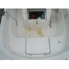 デッキ上に鉄錆びの色移りが見られます