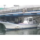河川係留等高さ制限のある場所でも可倒式スパンカーで安心です