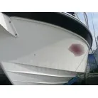 左舷側ハル前方を撮影