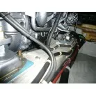 左舷機下部を撮影 エンジンマウントもキレイです