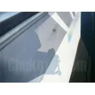 左舷側ハル後方を撮影