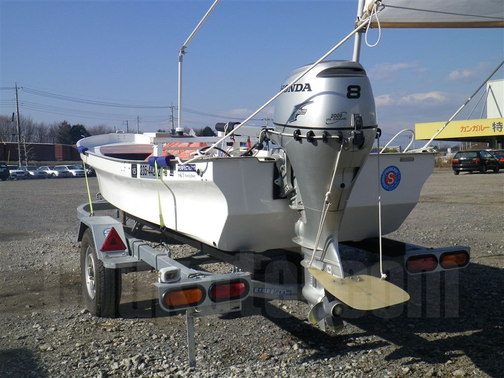 【公式】フジのお歳暮・冬ギフト ☆ 引いて パーフェクター13＋2スト8馬力＋トレーラー実働品 小型モーターボート