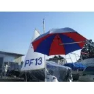 専用パラソルセットした状態（角度は自由変えられます）。