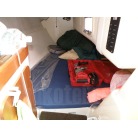 赤いBOXが電動ウインチワインダー(ハンディ式)です。