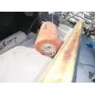 背もたれクッションは変色しています