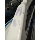 艤装品を取り外した補修跡