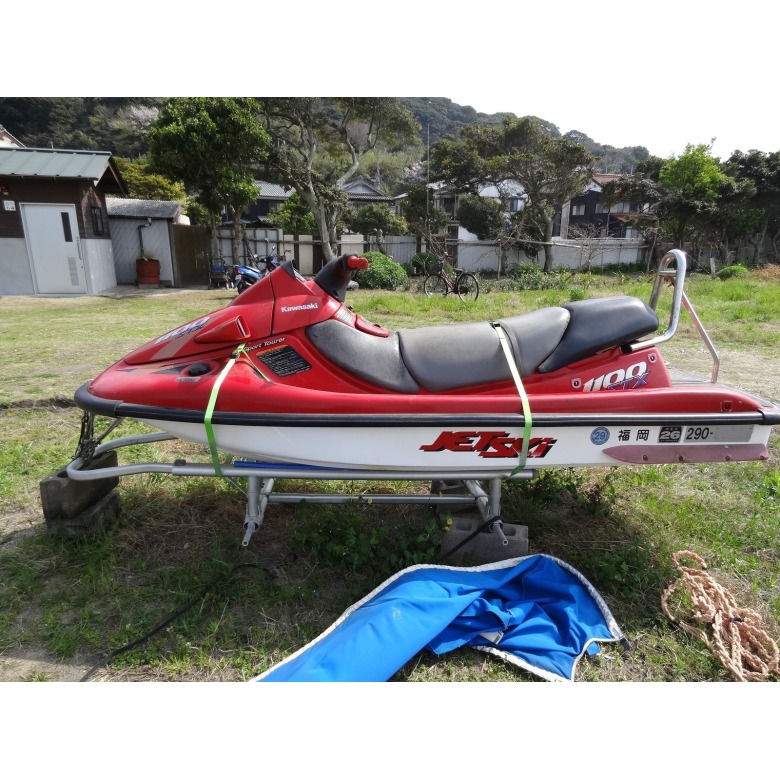 カワサキジェットスキー1100STX トレーラー付き（傷や汚れあり