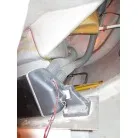 左舷側クォーターバース後方より覗く船体後部