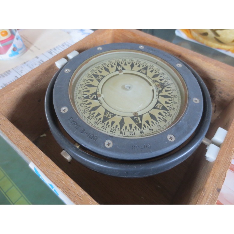 T-089【引取可】【雑貨】佐浦計器 コンパス羅針盤 船 航海士