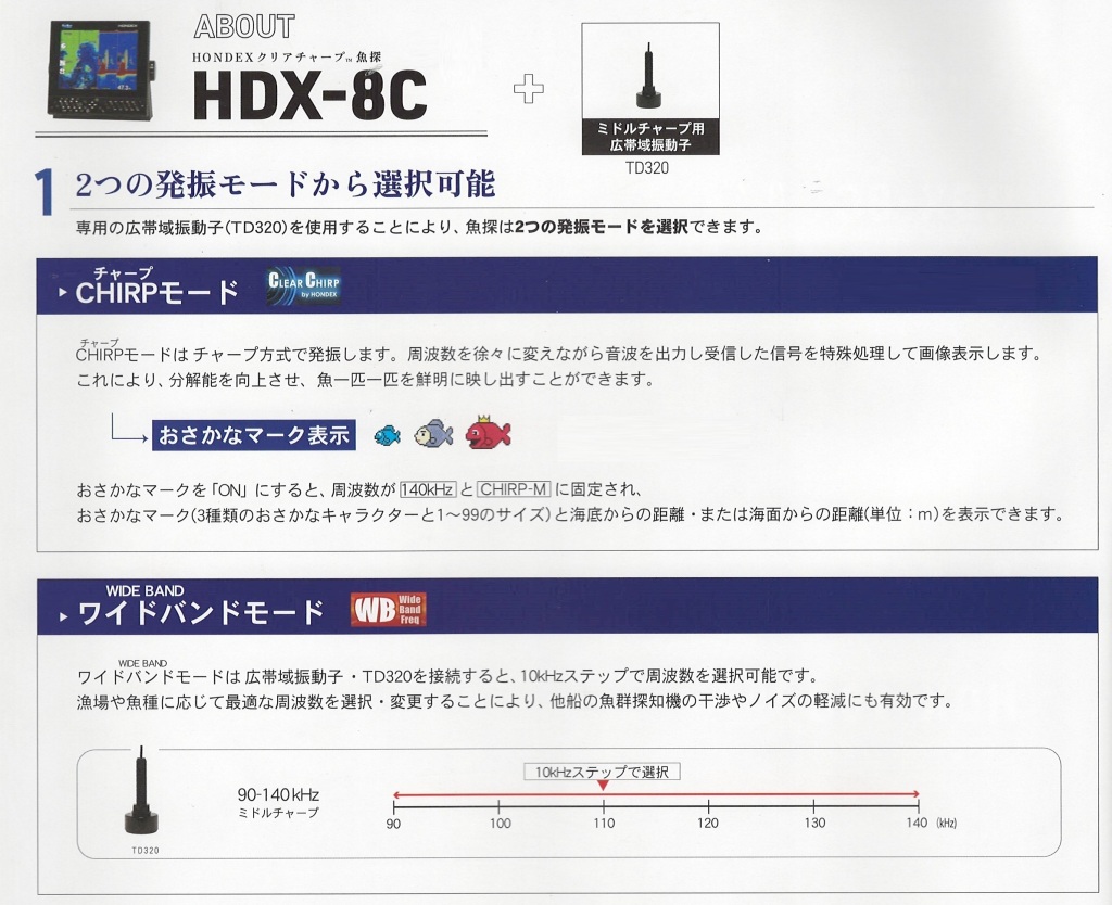 HONDEX HDX-8C（GPS内蔵仕様）8.4型プロッターデジタル魚探