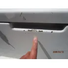 燃料タンクハッチFRP傷